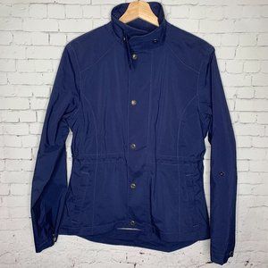 Women's Peter Millar Waterproof Rain Jacket Coat Golf Country Club Small Blue